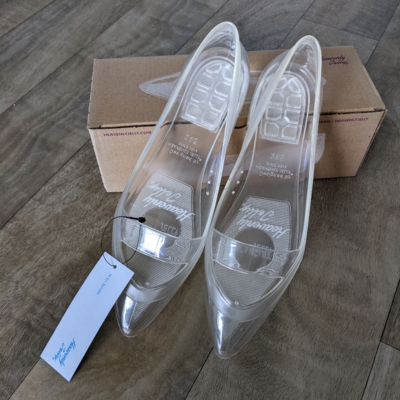 Heavenly Jelly classic sleek clear flats - Picture 2 of 5